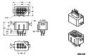  Vertical connector dimensions 