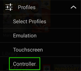 Profiles -> Controller