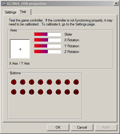 Joystick Test. DSU Controller Test. Test Windows game. Control test 3